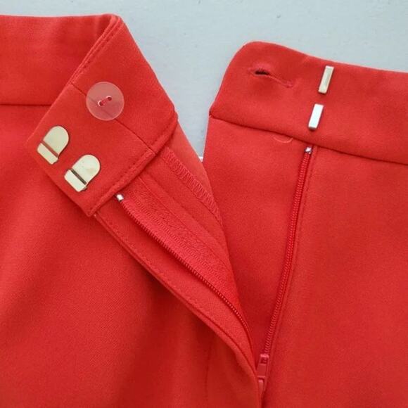 Alfani Boot Leg Tummy Control Pants Slit Hem Womens Size 14 Red Ash NEW - Picture 9 of 9